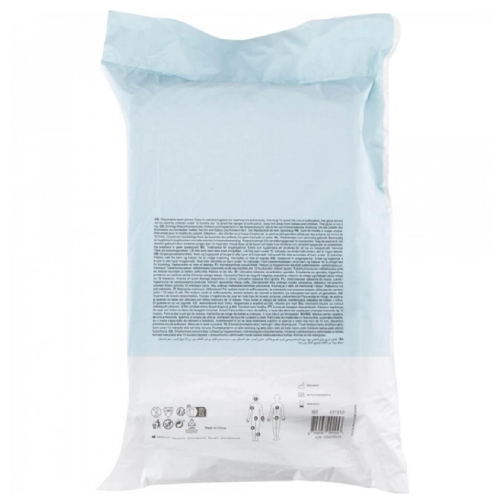 Abena Molton, rokavice za umivanje za enkratno uporabo 23 x 16 cm (50 rokavic)